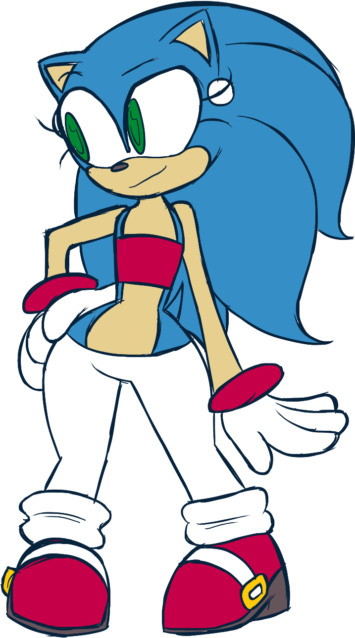 A R63 Sonic But One Where She Cares Enough About Fashion - Gender Bender (1200x1359)