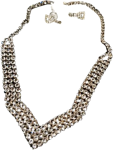 Absolutely Stunning Vintage 1930's Pave Stone Jewelry - Necklace (484x484)