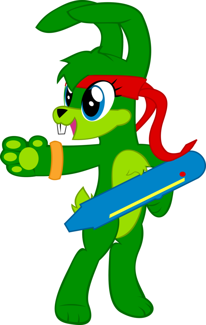 Jazz Jackrabbit Pony'd Up By Spyrothebadassdragon - Jazz Jackrabbit Mlp (712x1122)