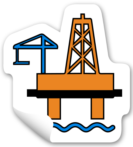 Oil Rig Clipart Oil Worker - Oil Rig Clipart Oil Worker (438x485)