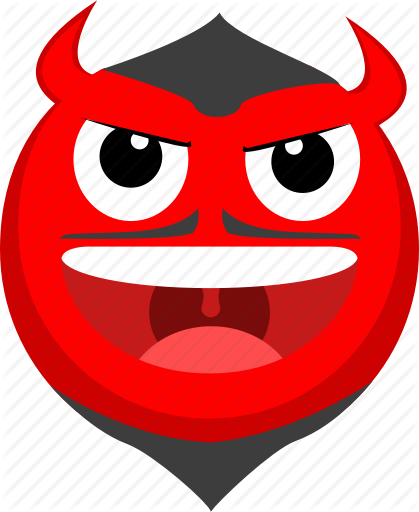 Demon Clipart Devil Emoji - Devil Emoji Png (419x512)