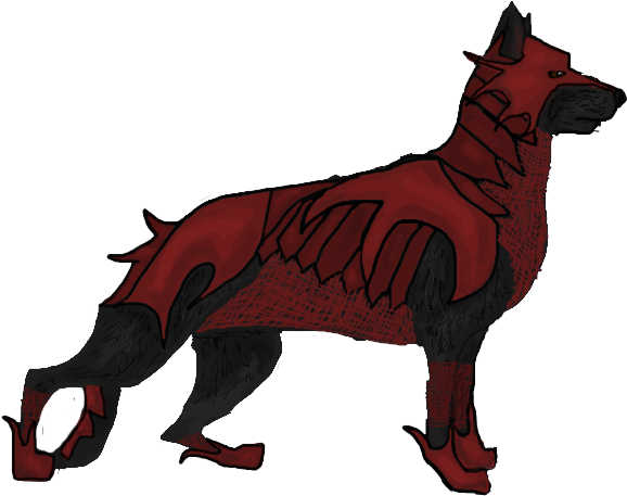 German Shepherd Armor By Brackenwulf - German Shepherd With Armor (600x475)