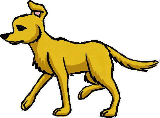 Gfycat Url - Animation Dog Walking Gif (652x486)