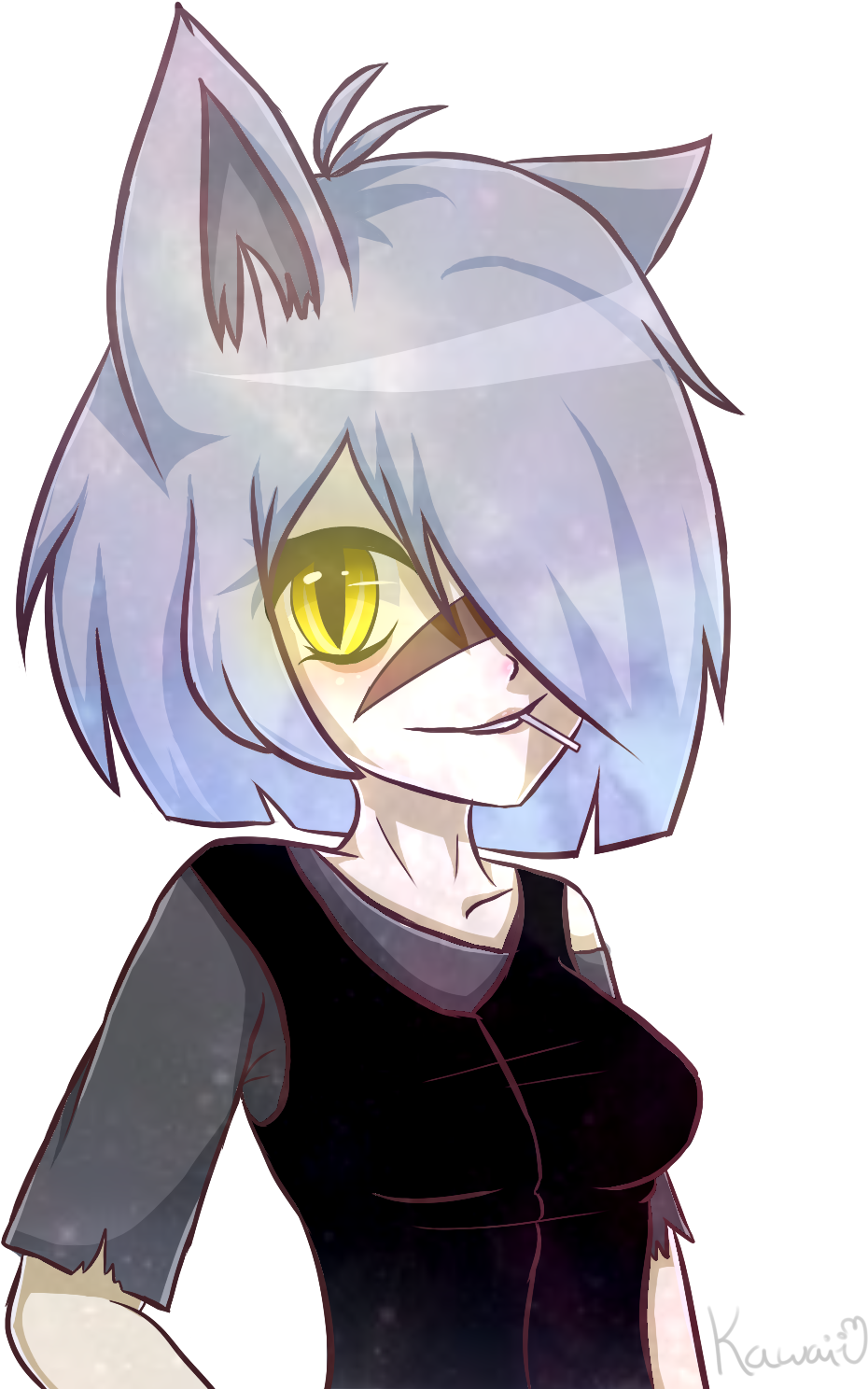 Silver The Killer Fox - Fnaf Oc Anime (1015x1538)