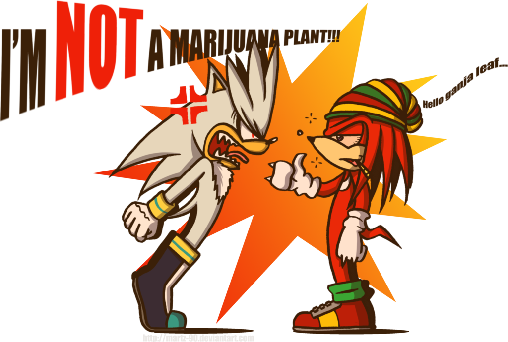 Hello Ganja Leaf By Fox-pop - Silver The Hedgehog Marijuana (1024x690)