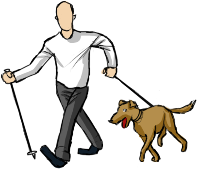 Ursprünglich War Mit Dogging Das Joggen Mit Hund Als - Dog Catches Something (600x410)