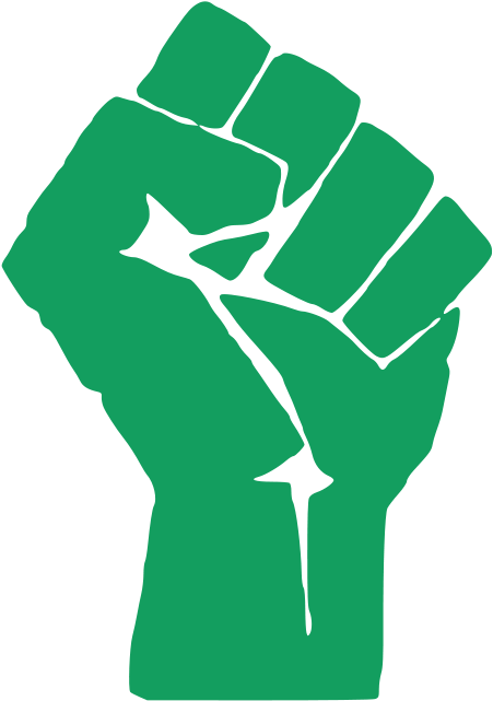 Political Clipart Fist - Civil Rights Movement Symbol (566x800)