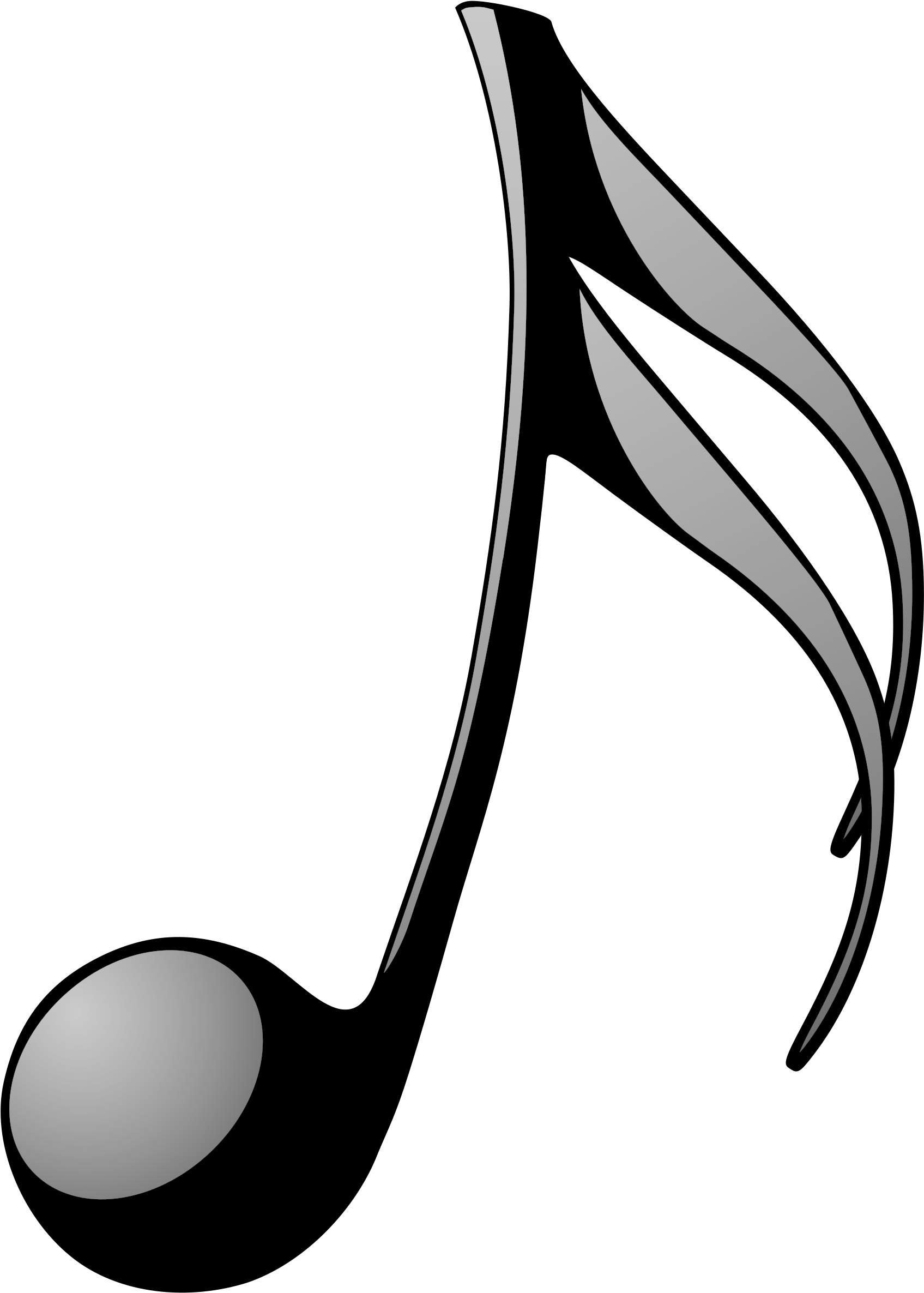 Big Image - Music Note Transparent Png (1736x2400)