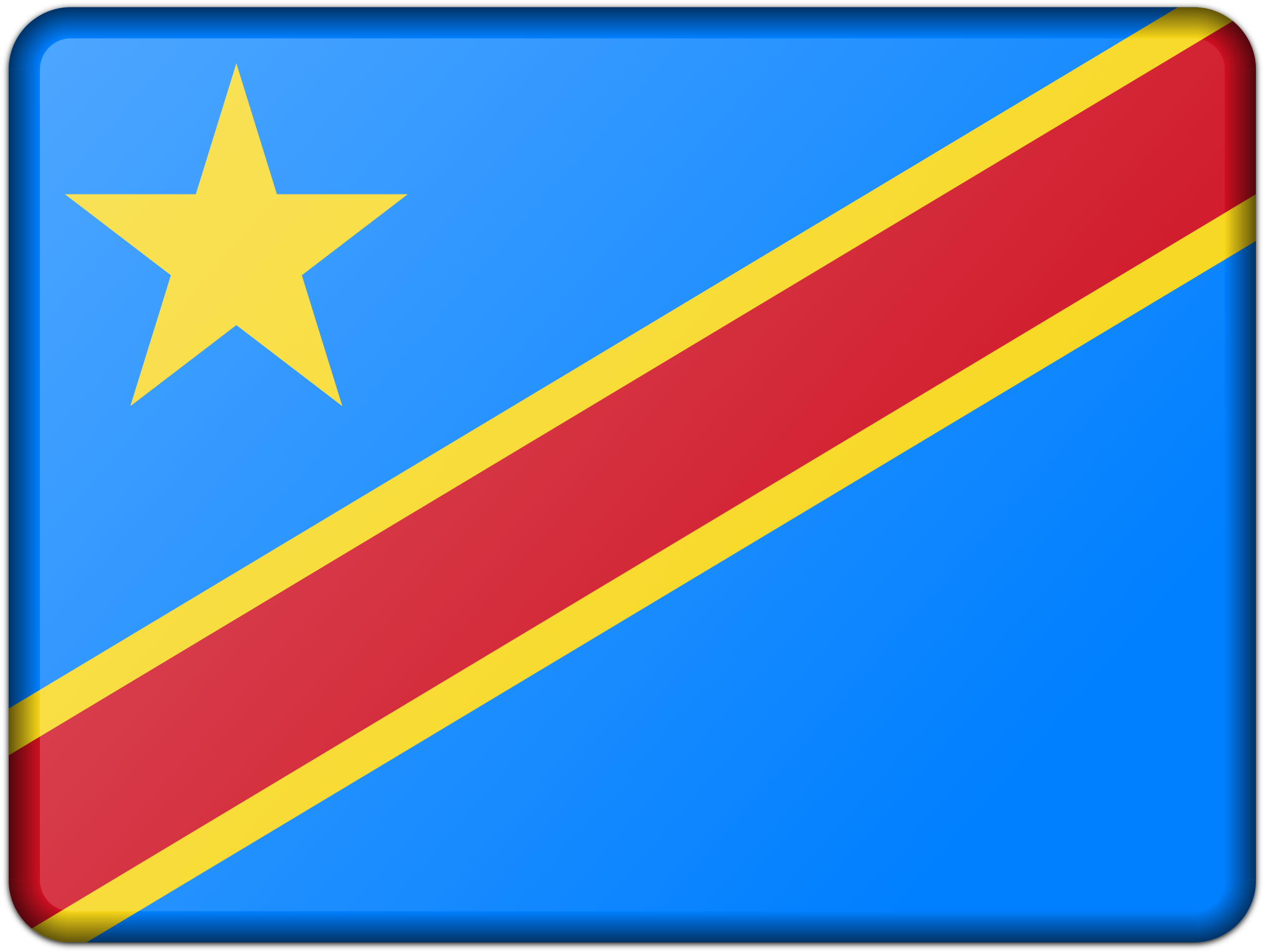 Politics Clipart Republic - Democratic Republic Of Congo Flag (2400x1800)