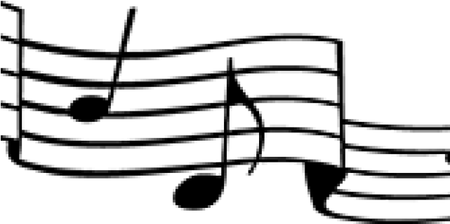 Music Staff Clipart - Music Notes Vector Png (640x480)