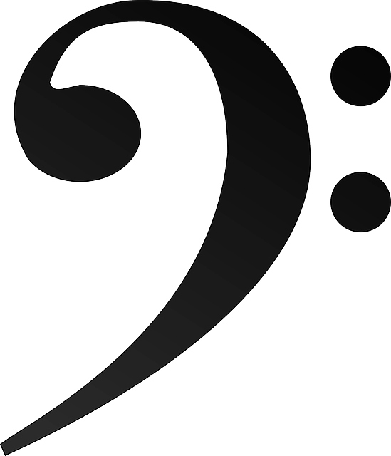 Bass, Clef, F-clef, Flag, Music, Sound, Staff - Bass Clef Png (549x640)
