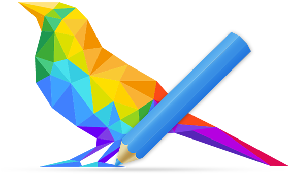 Be It A Single Color, 4 Color Or Even 7 To 8 Colors - Bird Vector (591x383)