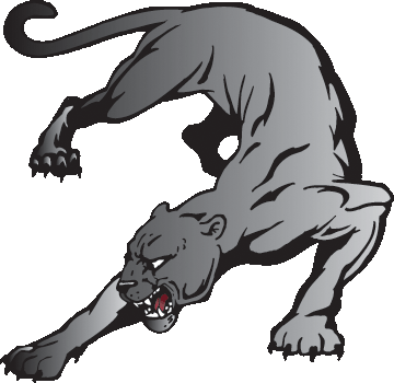 Cougar Clipart Panther Drawing - Panther Logos Clip Art (360x350)
