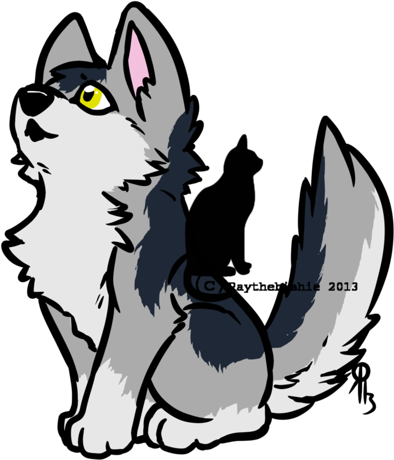 Chibi Wolf By Nekochi-studios - Chibi Wolf By Nekochi-studios (827x965)