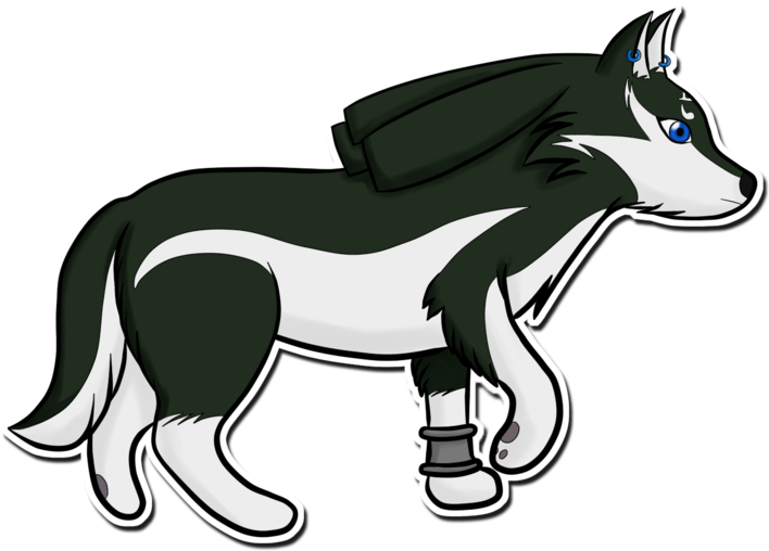 Chibi Wolf Link By Liusy - Chibi (900x675)
