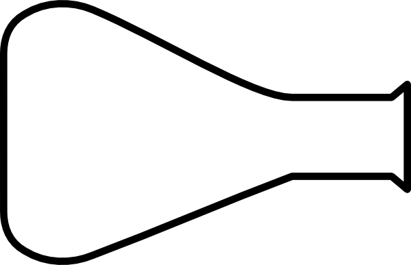 Empty Flask Clip Art At Clker - Empty Flask Clip Art At Clker (600x387)