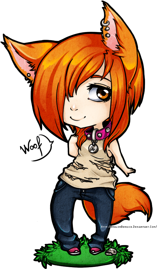 Chibi Wolf Love For Kids - Chibi (696x967)