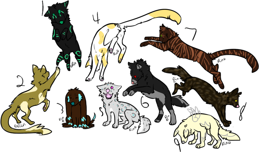 Chibi Wolf And Cat Adopts By Dennorfangirl - Illustration (900x526)