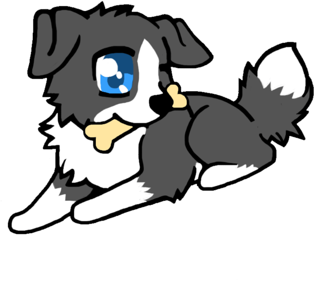 Border Collie Cartoon (900x675)