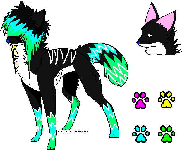 Free Chibi Wolf Maker - Neon Wolf Deviantart (643x521)