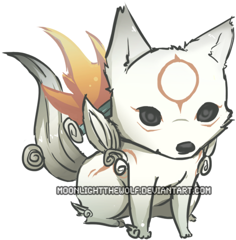 Okami Amaterasu Chibi (500x497)