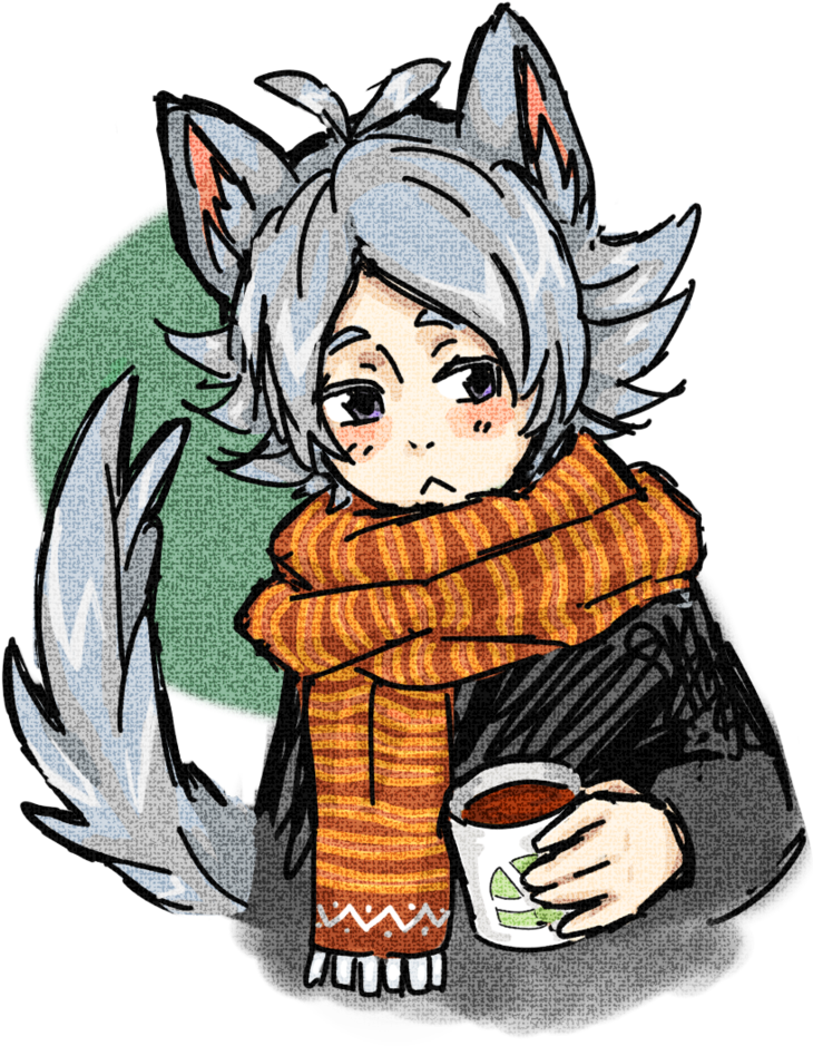 Wolf Ears By Inazumaniac - Chibi Wolf Ears (828x965)