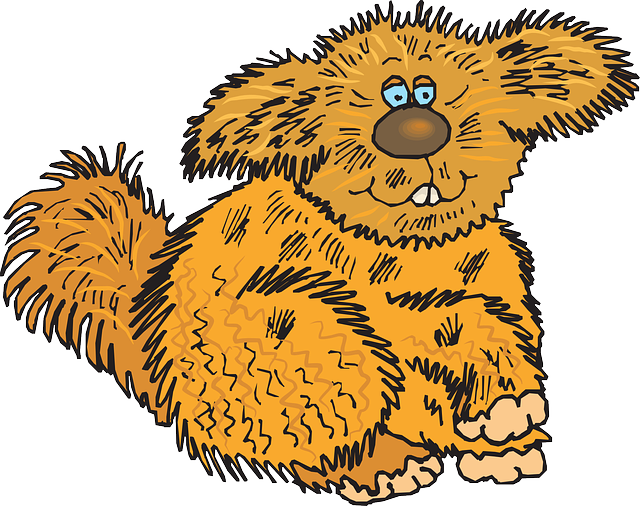 Cartoon, Hair, Art, Animal, Creature, Fuzzy, Fur - Fuzzy Clipart (640x506)