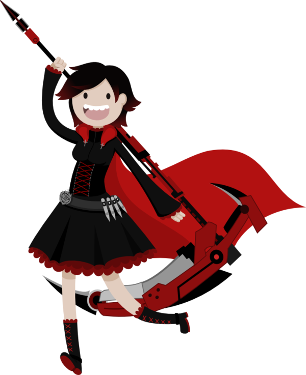 Yang Xiao Long Blake Belladonna Adventure Rule - Ruby Rose Rwby Png (600x737)