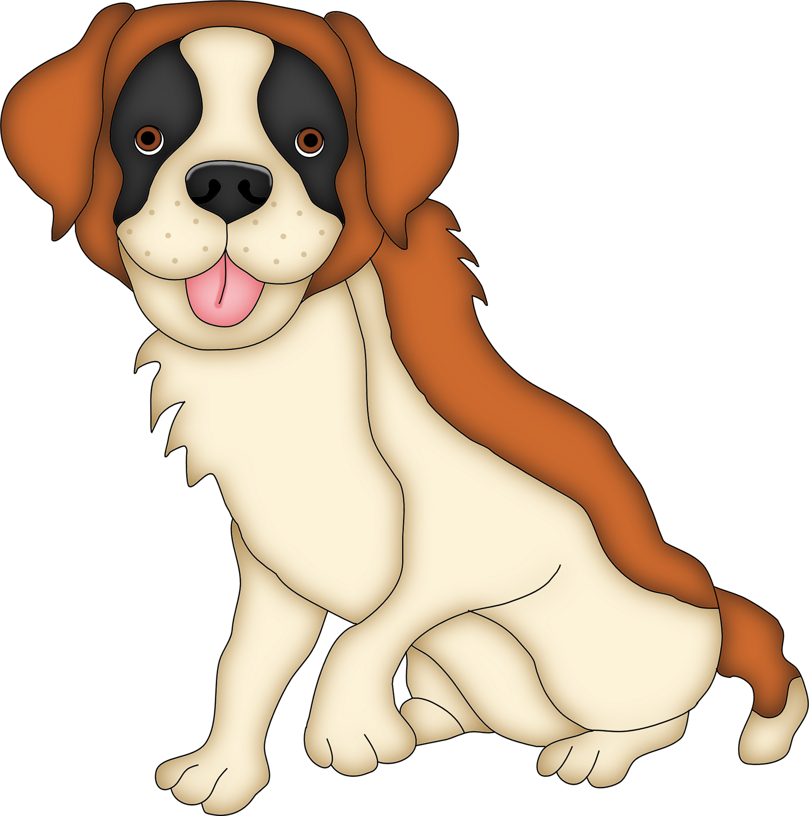 Clipart Nice Dog Woof Cliparts Free Download Clip Art - Bernard Head Dog Clipart (1585x1600)