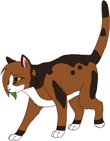 Cats Coloring Pages Online - Spottedleaf From Warrior Cats (600x627)