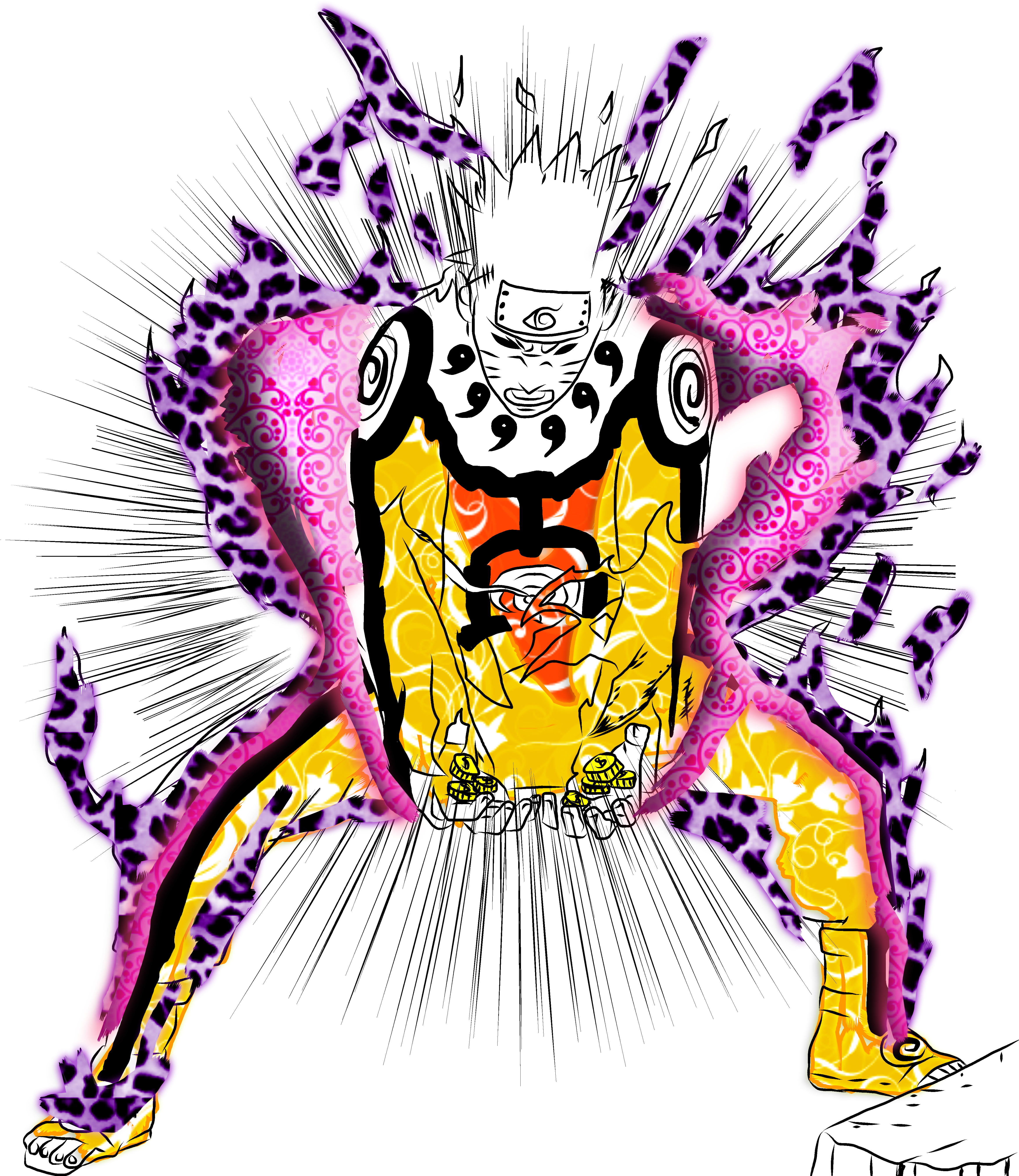 Naruto Lineart - Illustration (4961x7016)