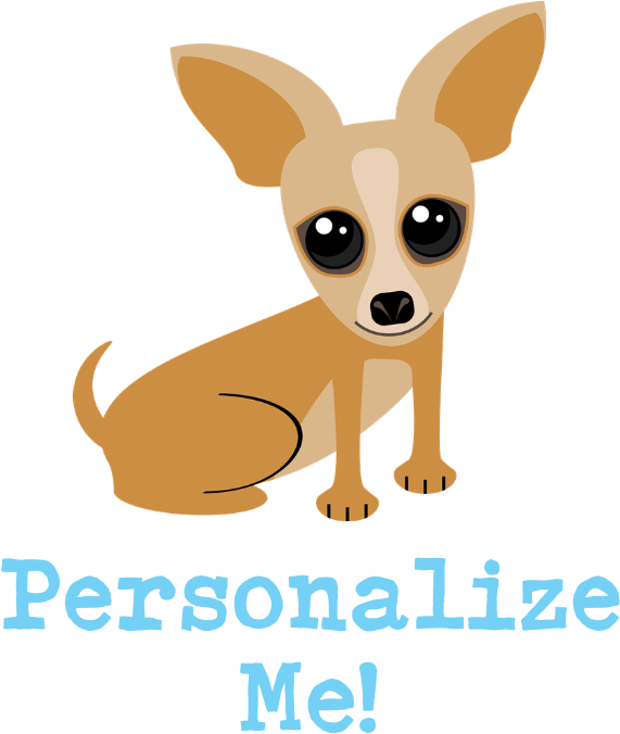 Custom Tan Chihuahua Shower Curtain - Baby Blue Sock Monkey Tile Coaster (700x700)