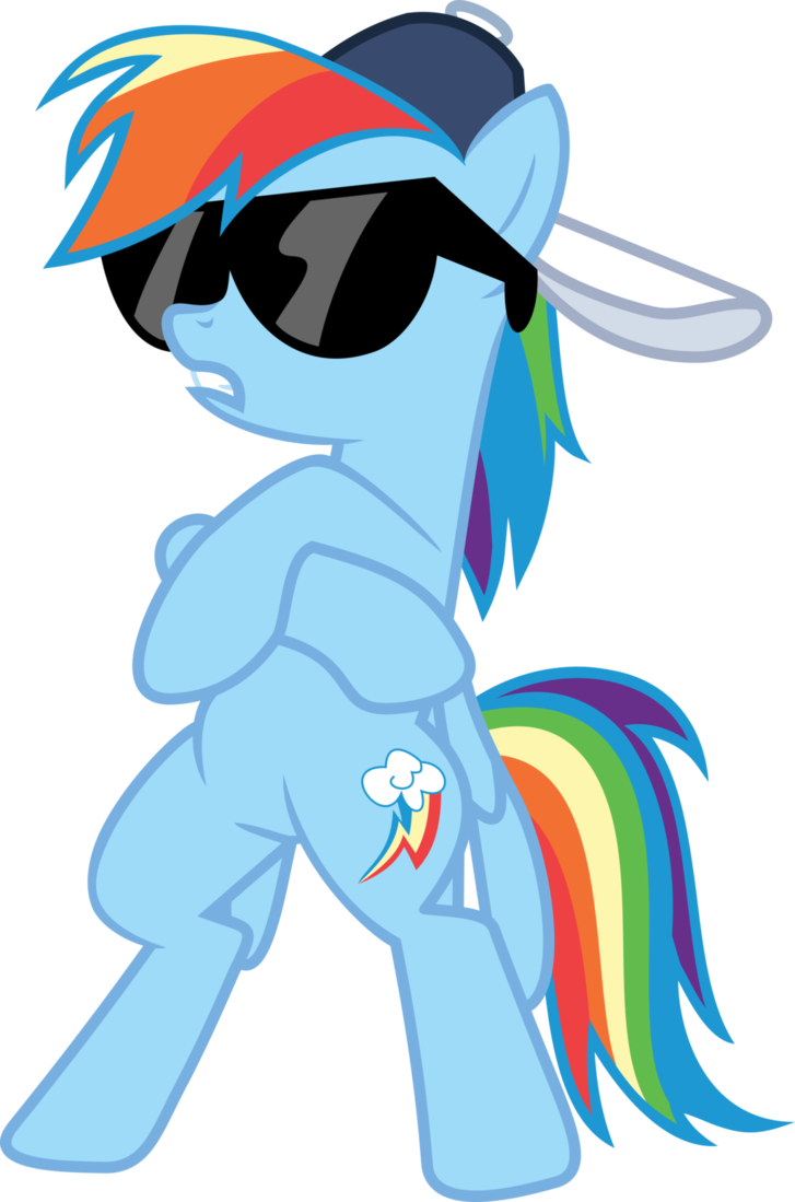 Rainbow Dash Swag By Gamemasterluna - Rainbow Dash Dancing Gif (727x1099)
