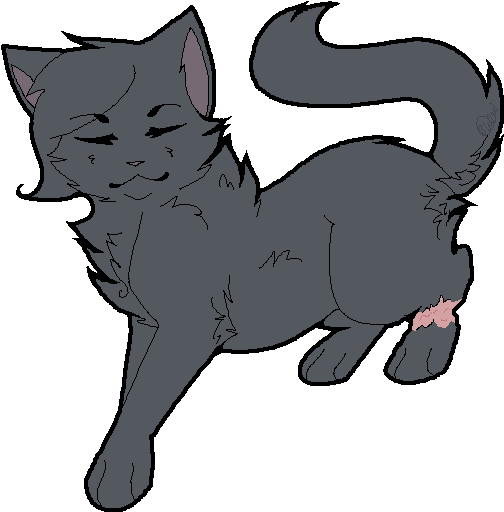 Warrior Cat Coloring Pages Download - Warrior Cat Floating (515x522)