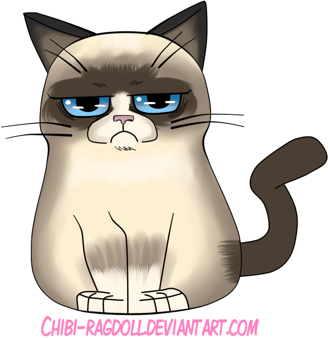Grumpy Cat Clipart Deviantart - Grumpy Cat Chibi.