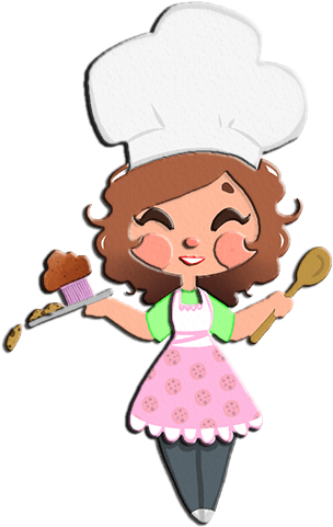 A Baker Of Wonderful Baked Goodies, Munchies And Crunchies - Cartoon (400x500)