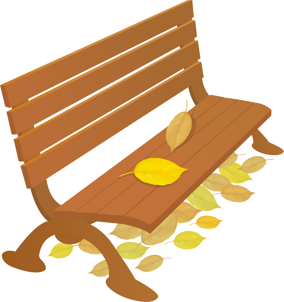 Cartoon Park Bench Illustration - Bench (934x996)