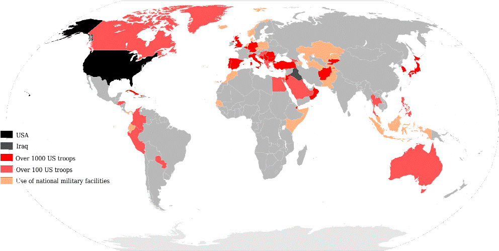 Us Military Presence Map - 2014 Fifa World Cup (1000x501)