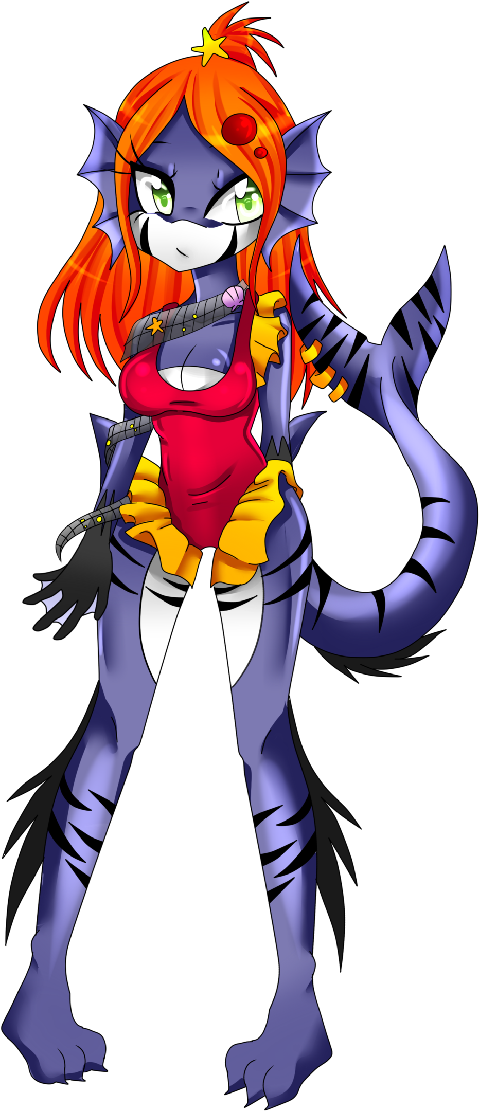 Juliana Tigershark By Sugaryuyu Juliana Tigershark - Shark Girl Transparent (1024x2187)