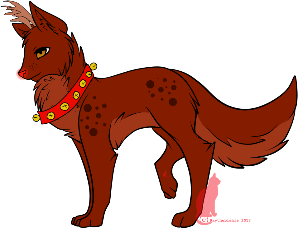 Reindeer Wolf Closed By Raythebishie Reindeer Wolf - Cartoon (1024x792)