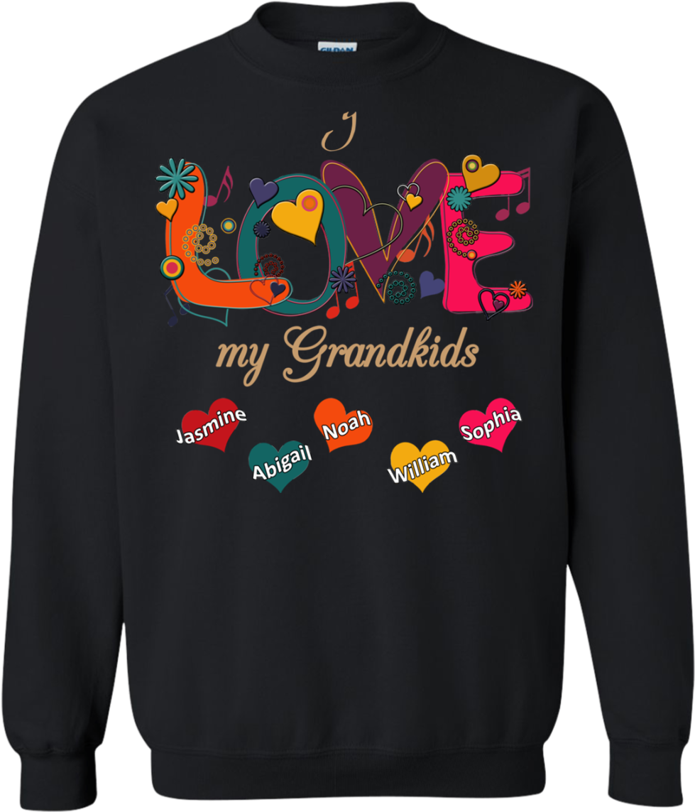 Grandkids T Shirt Design Ideas Custom Shirts Clipart - Love My Grandkids Shirt (1155x1155)