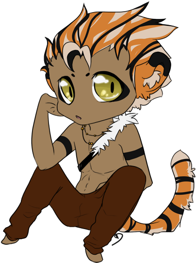 Tiger Boy By Hikaru-tenshi - Tiger Boy Cartoon (432x566)