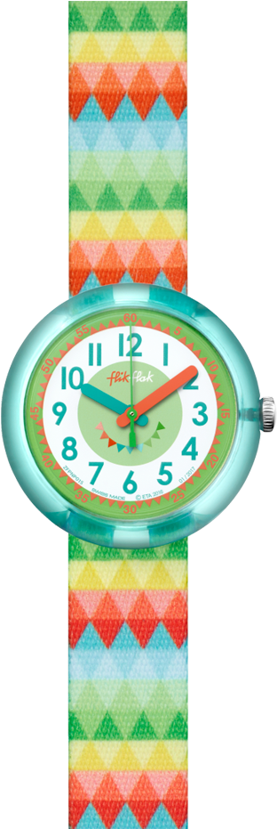 Sweet Flags - Flik Flak Sweet Flags, Fpnp015, Kids Watch, Green (340x930)