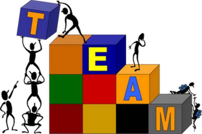 Let Teamwork Work For You Team - Team Building Logo Png (704x466)