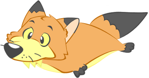 Cam The Fox Pillow Pet - Cartoon (500x265)