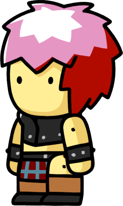 Punk Rocker Female - Cartoon (405x677)