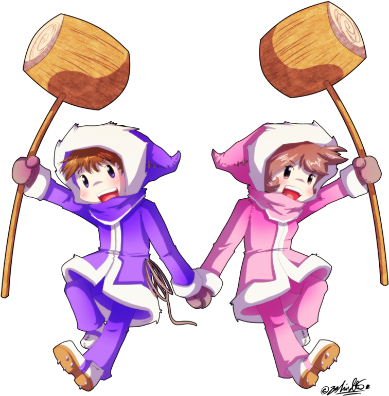 Teamwork By Tamarinfrog - Ice Climbers Popo And Nana (930x858)