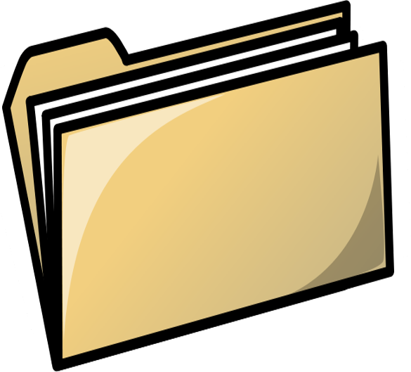 Basic - File Folder Clip Art (585x529)