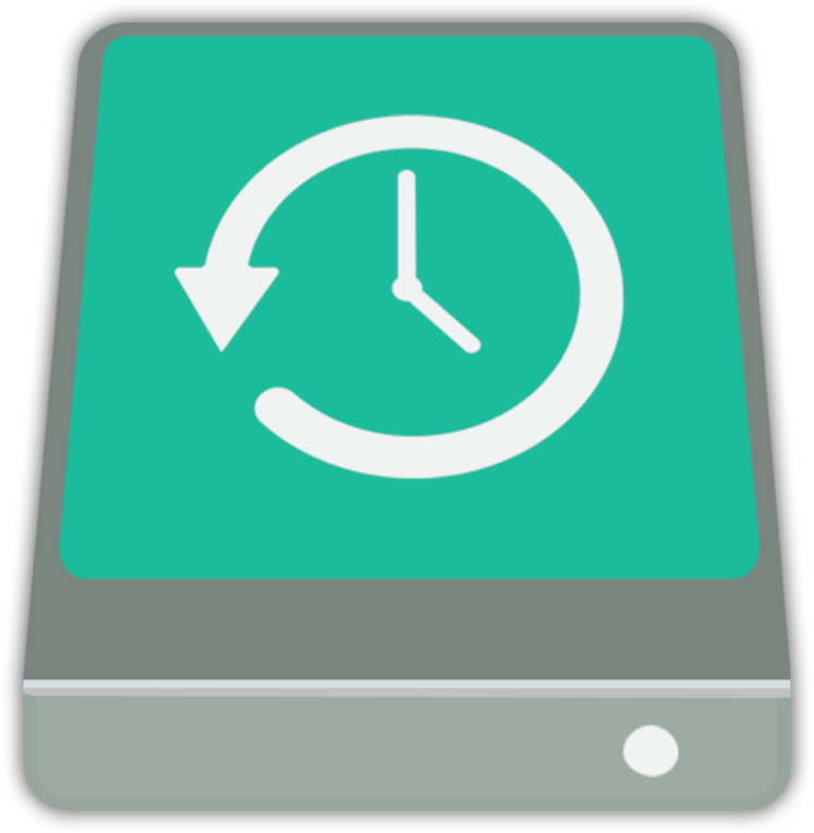 Flat Hard Drive By Janosch500 - Time Machine Drive Icon (894x894)