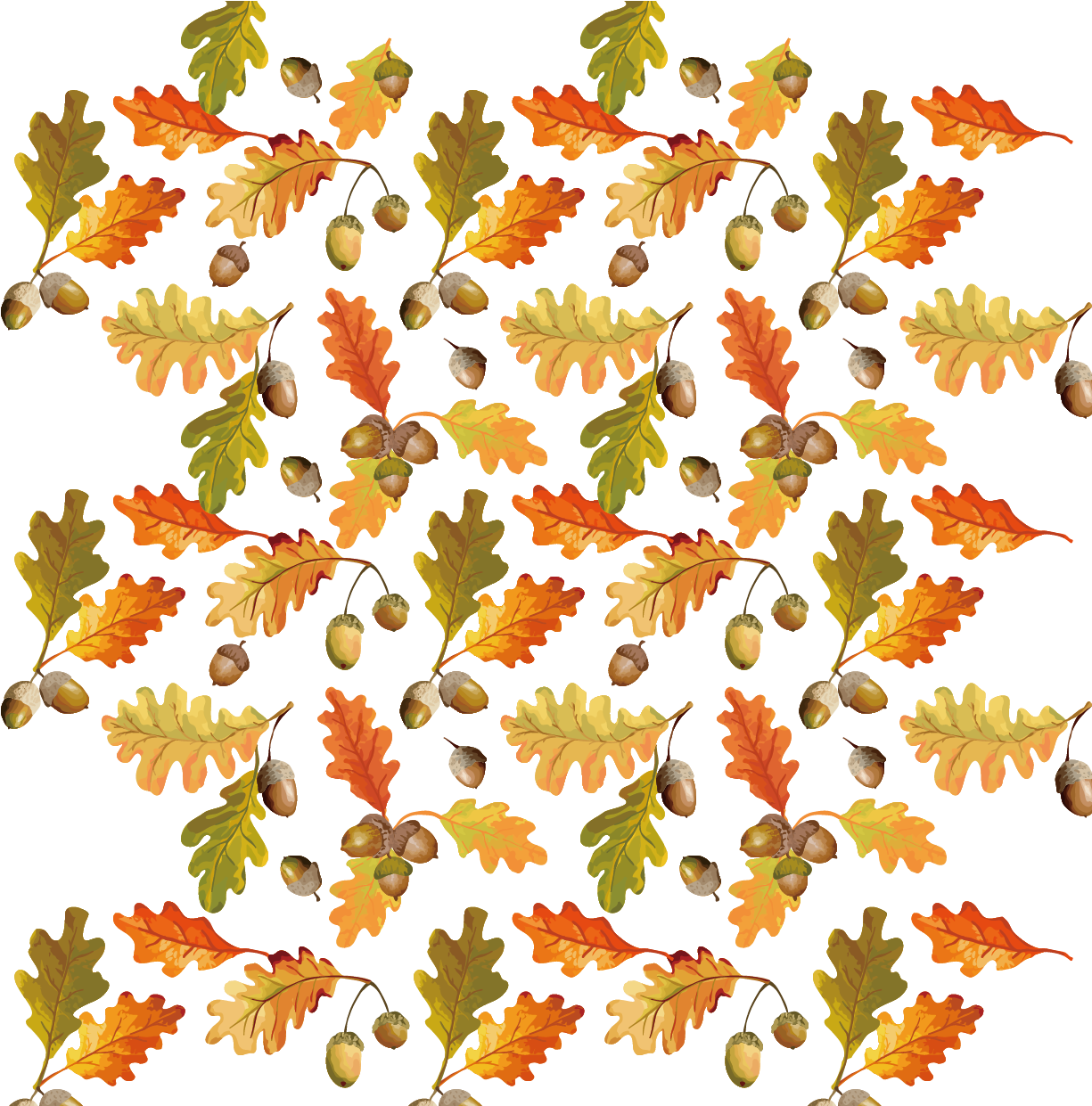 Autumn Leaves Background Vector Material - Vector Graphics (1240x1240)